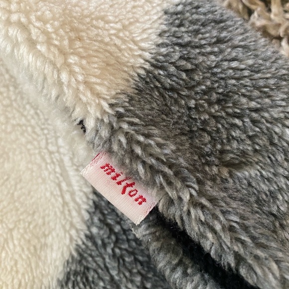 Milton Fun Wear Vest  Unisex S Fleece Nature Wolf Print Vintage 90s - Picture 7 of 12